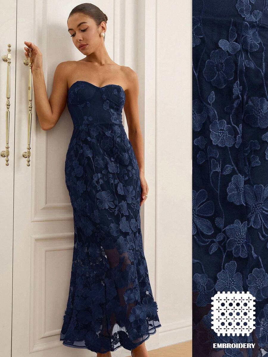 Rochie maxi SHEIN, bleumarin