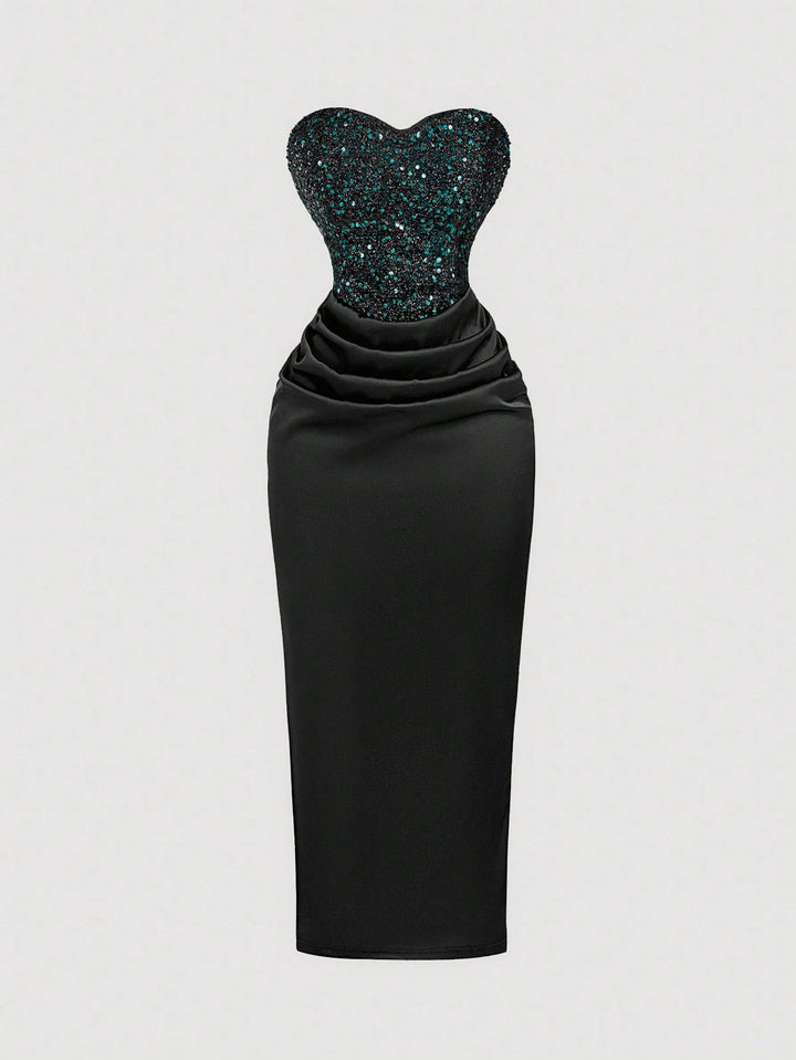 Rochie maxi SHEIN, verde