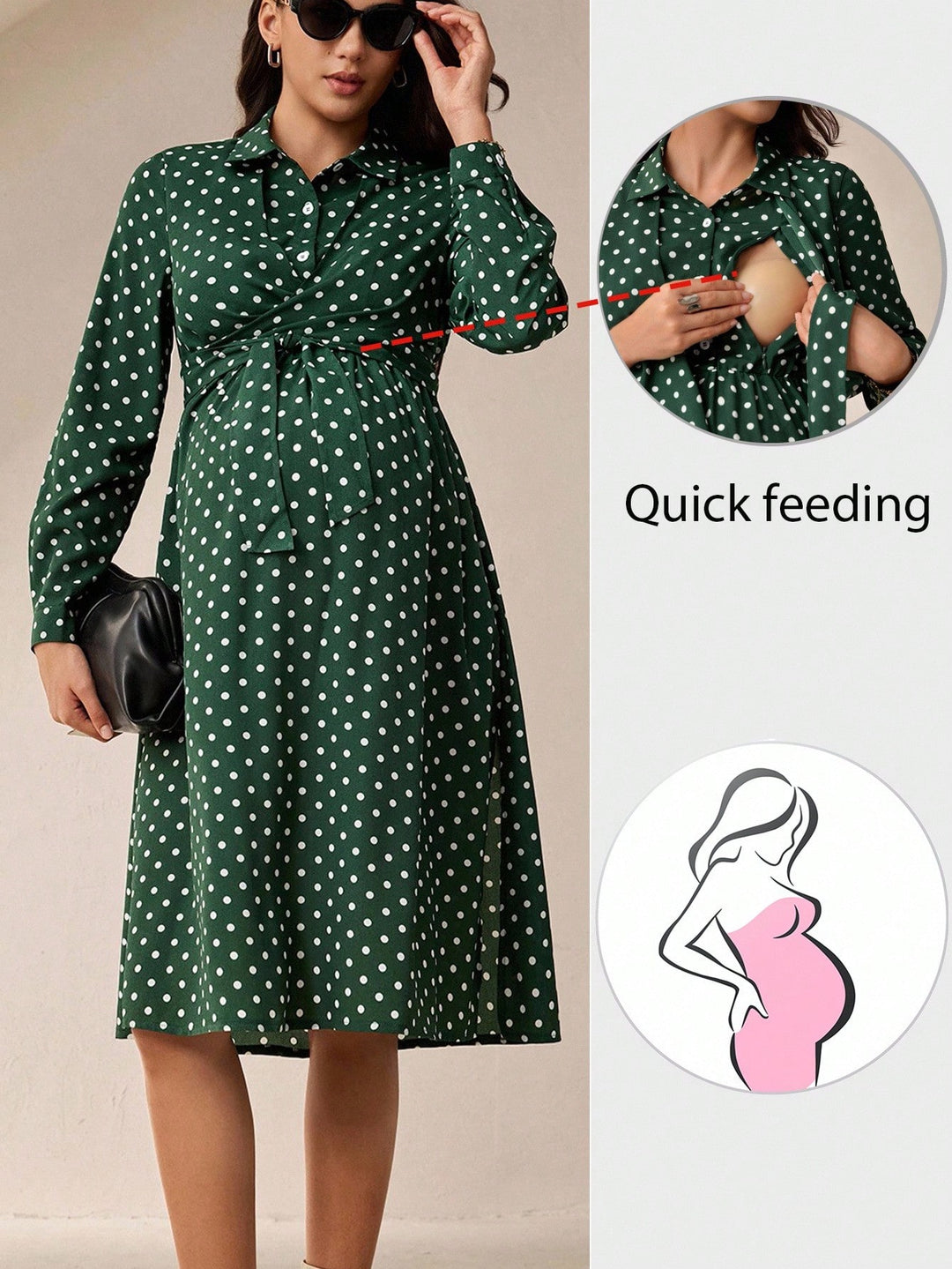 Rochie midi Shein, mix culori