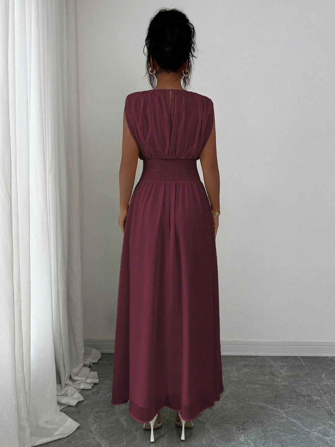 Rochie midi SHEIN, vișiniu