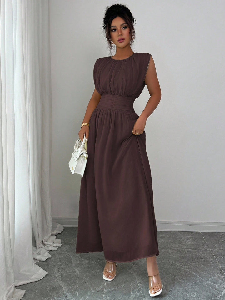 Rochie maxi SHEIN, maro