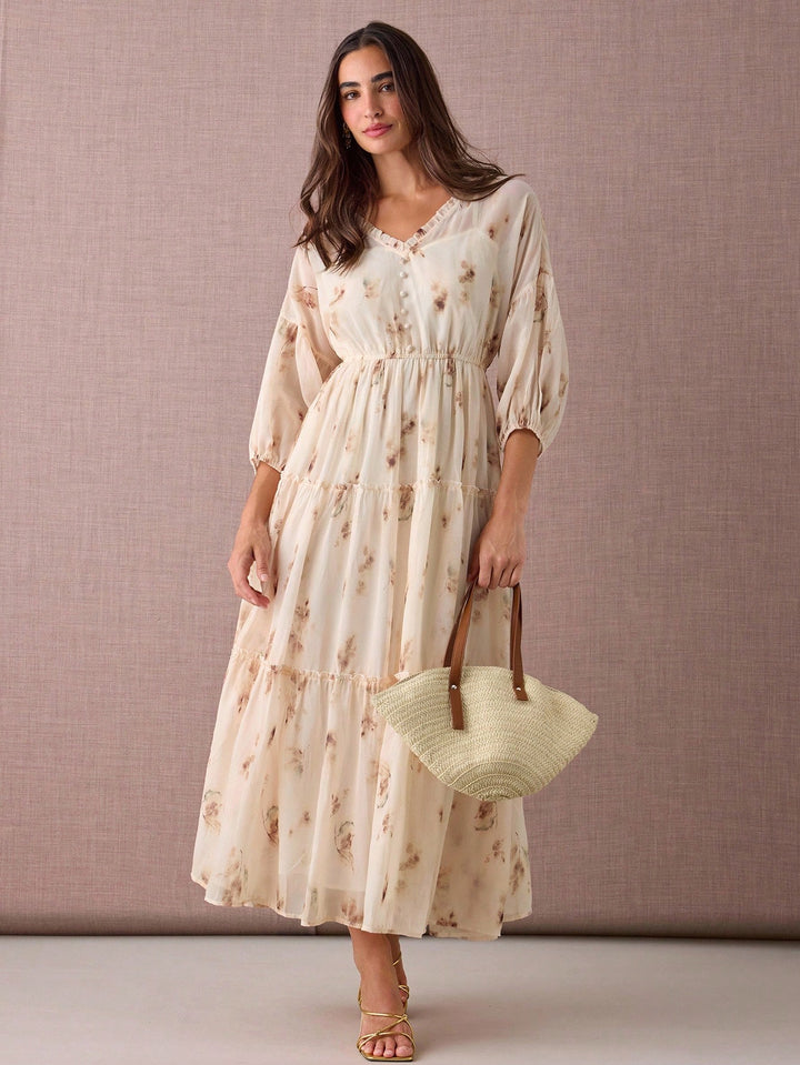 Rochie maxi SHEIN, galben