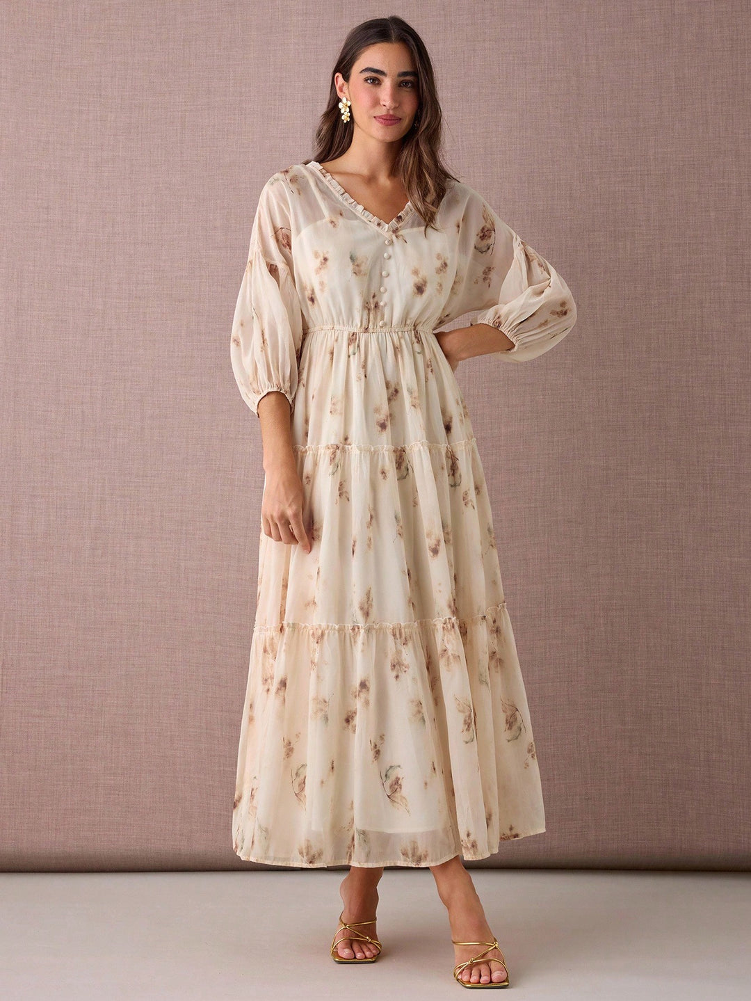 Rochie maxi SHEIN, galben