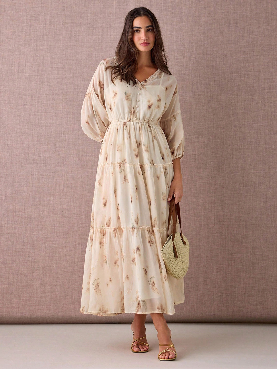 Rochie maxi SHEIN, galben
