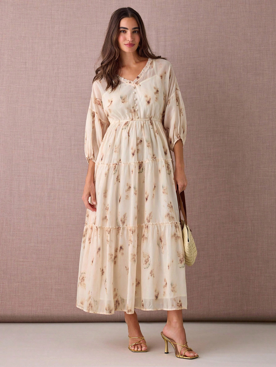 Rochie maxi SHEIN, galben