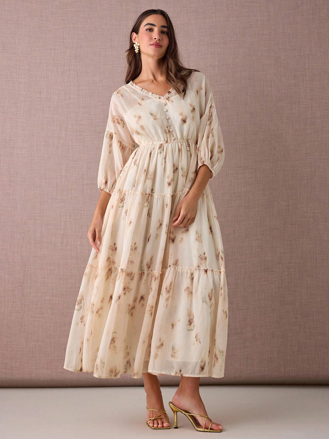 Rochie maxi SHEIN, galben
