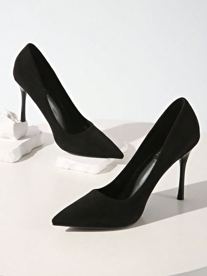 Pantofi cu toc SHEIN, negru