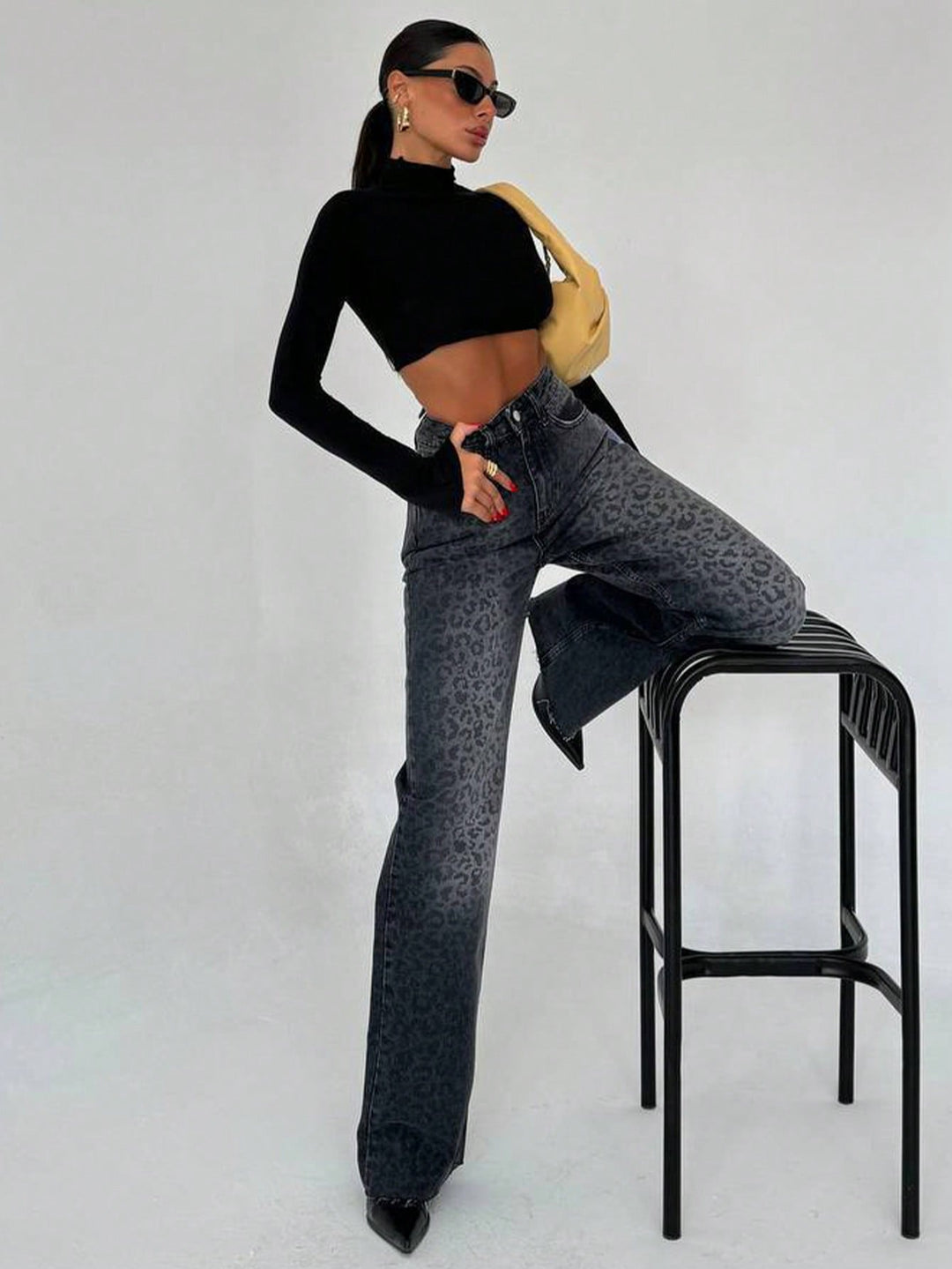 Jeans SHEIN, negru