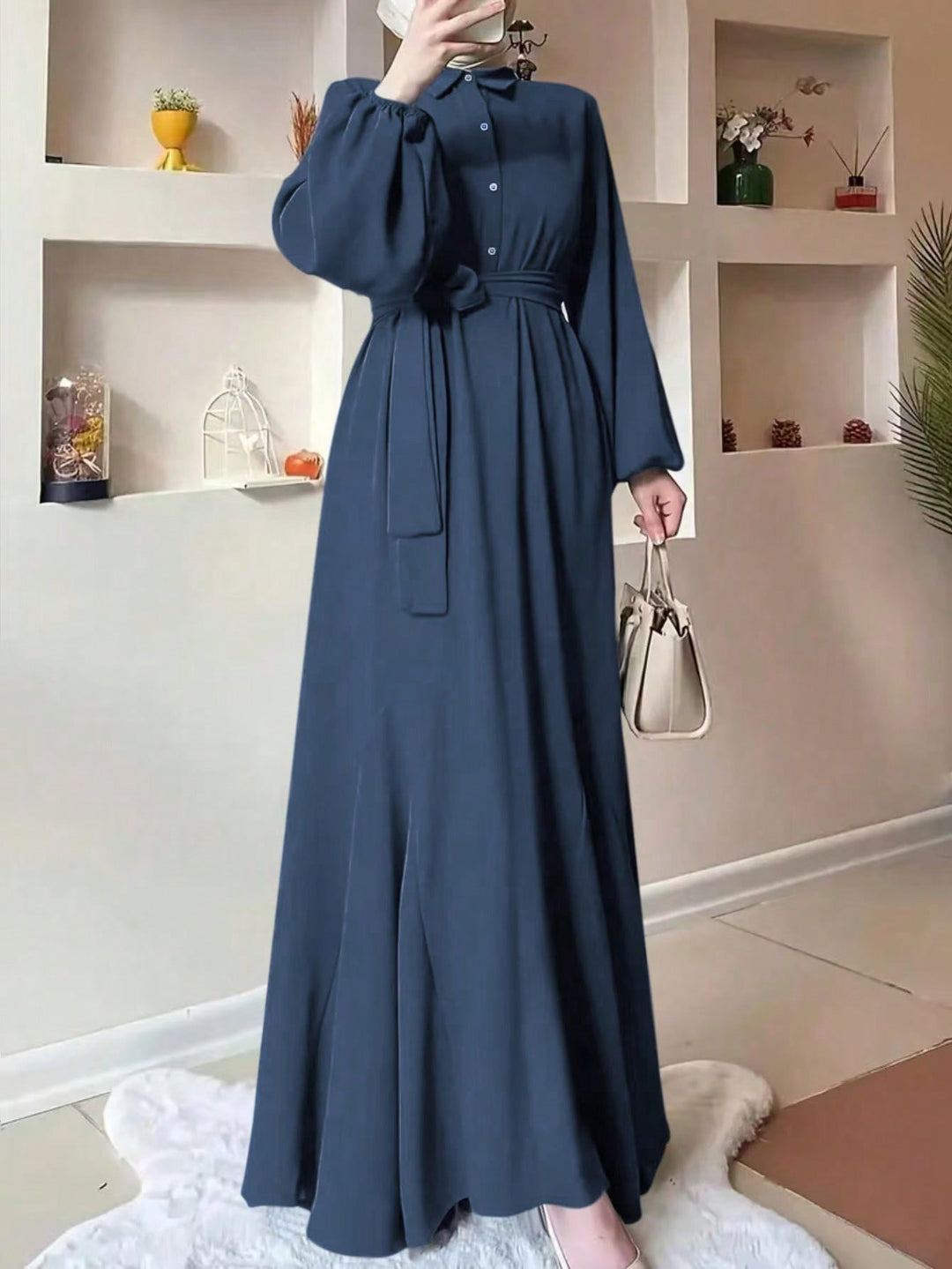 Rochie maxi SHEIN, albastru