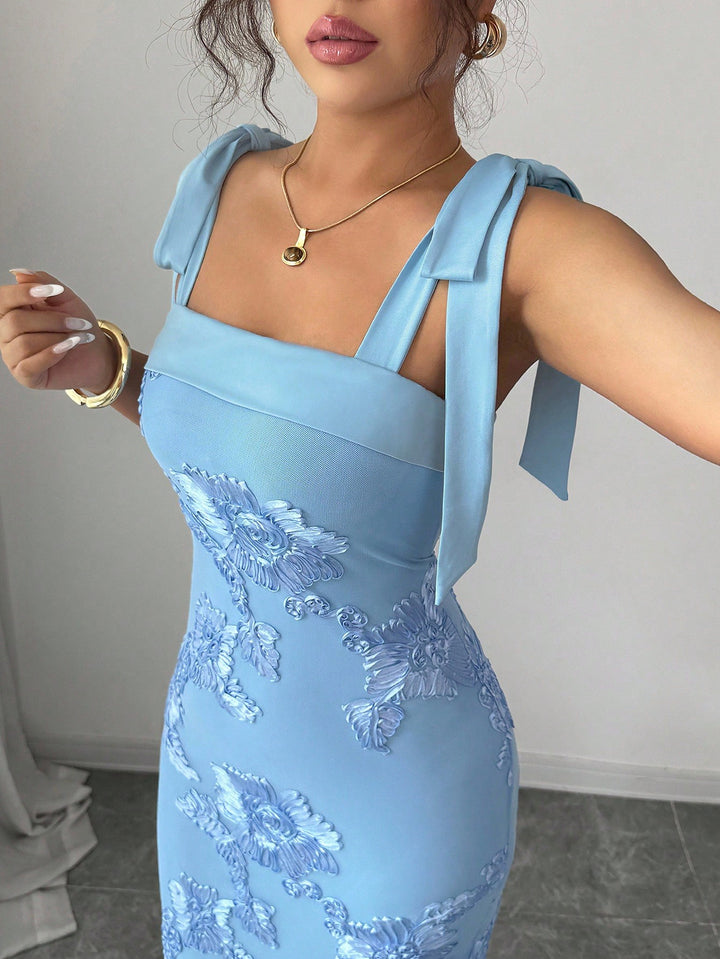 SHEIN maxi ruha, kék