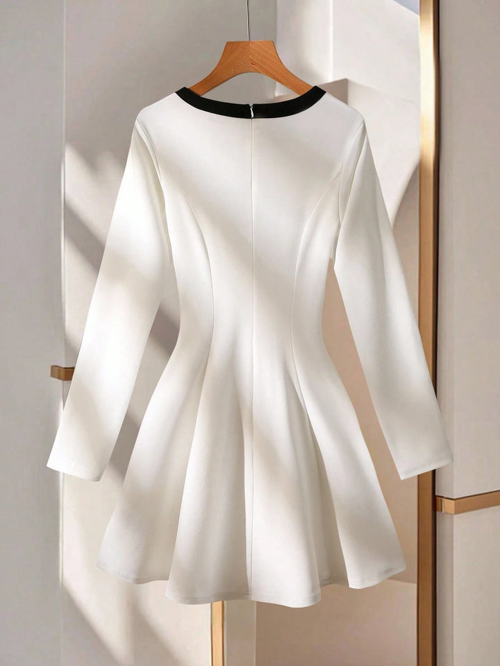 Rochie mini SHEIN, alb