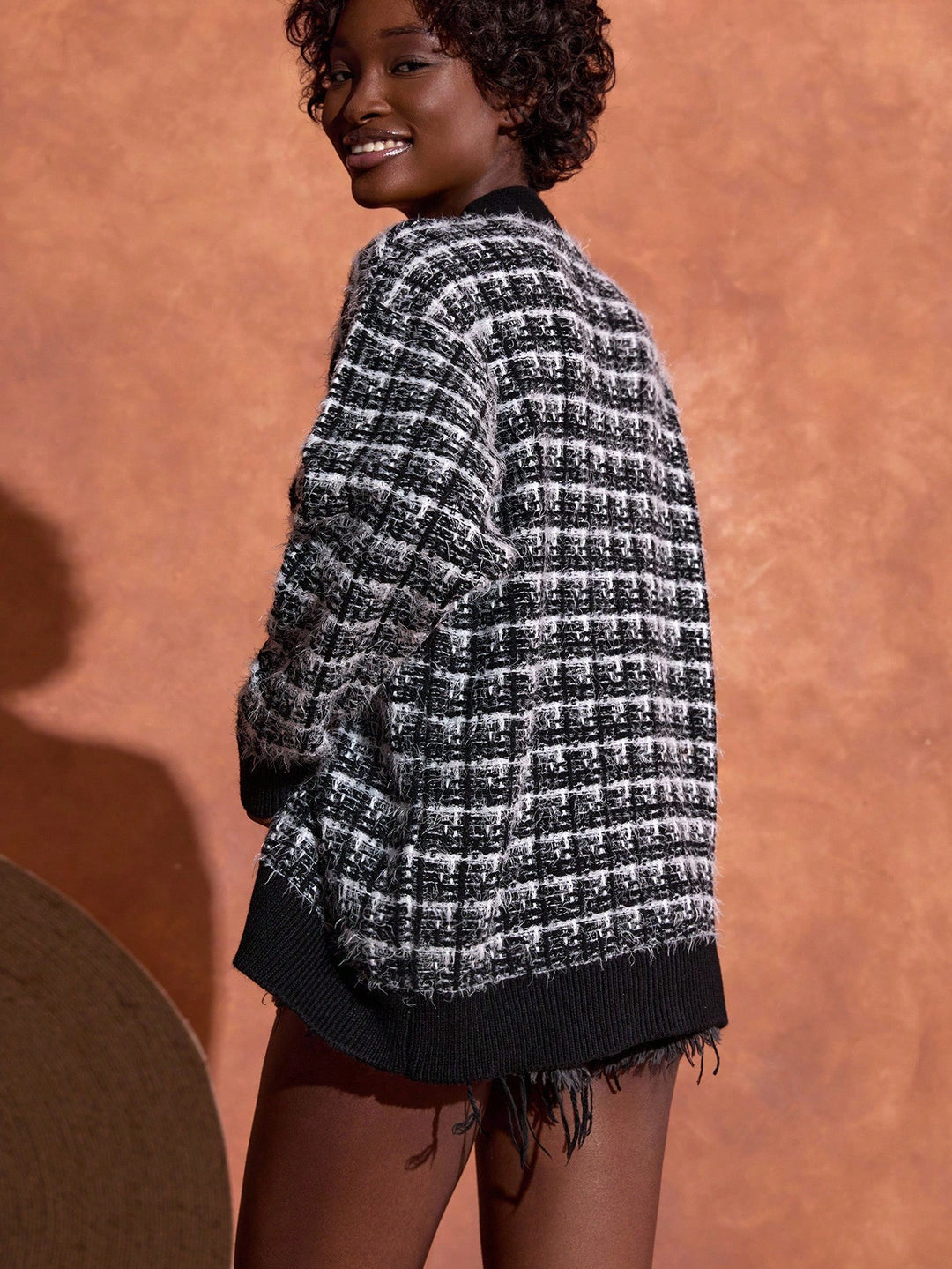 Cardigan SHEIN, negru