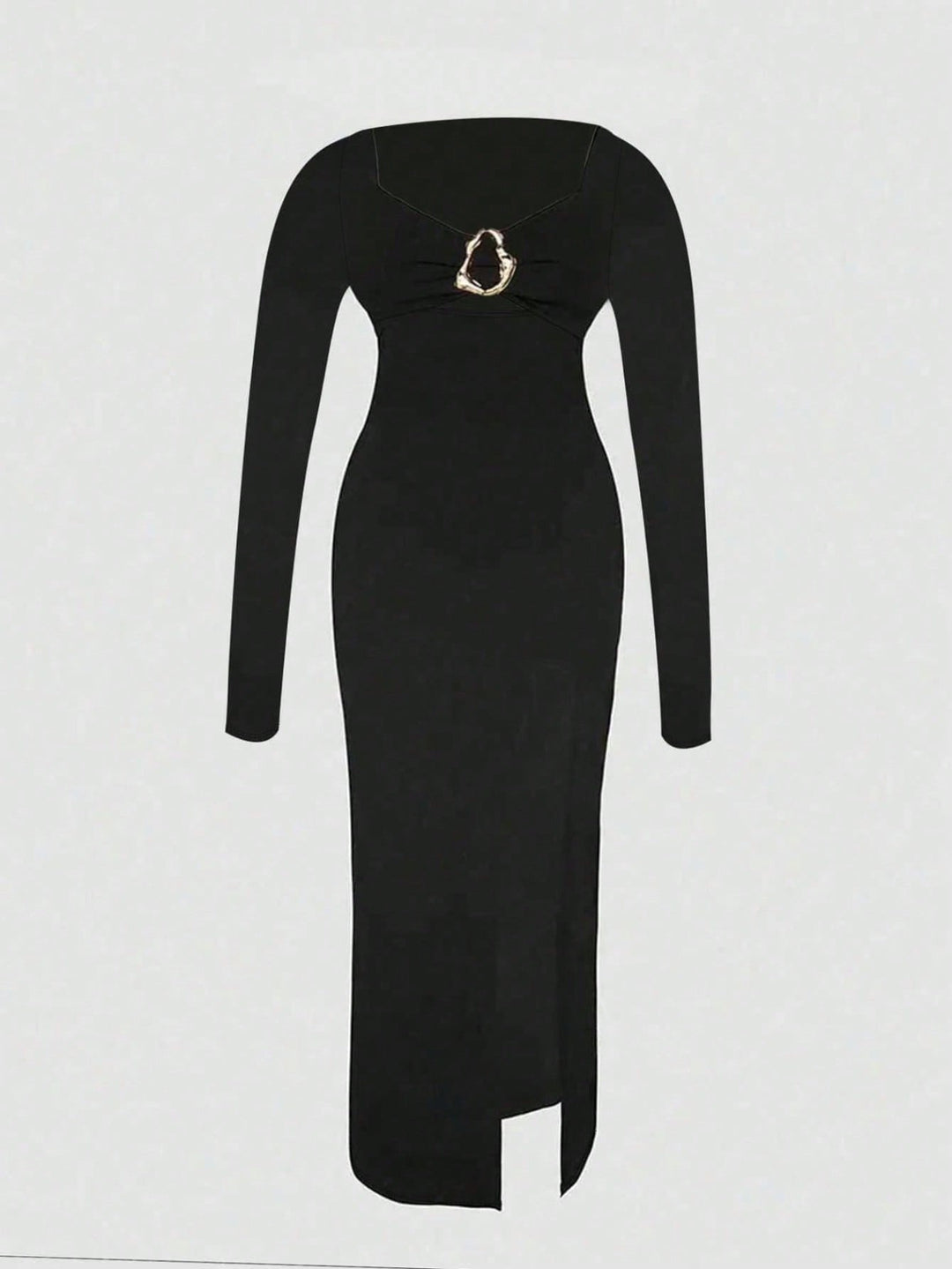 SHEIN maxi ruha, fekete