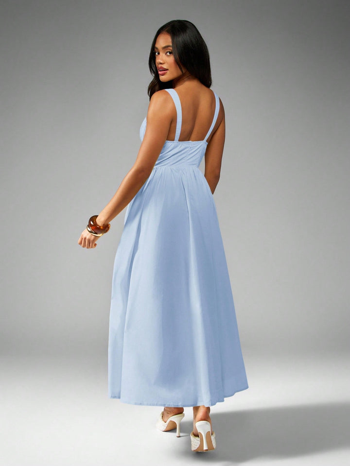 Rochie maxi SHEIN, albastru