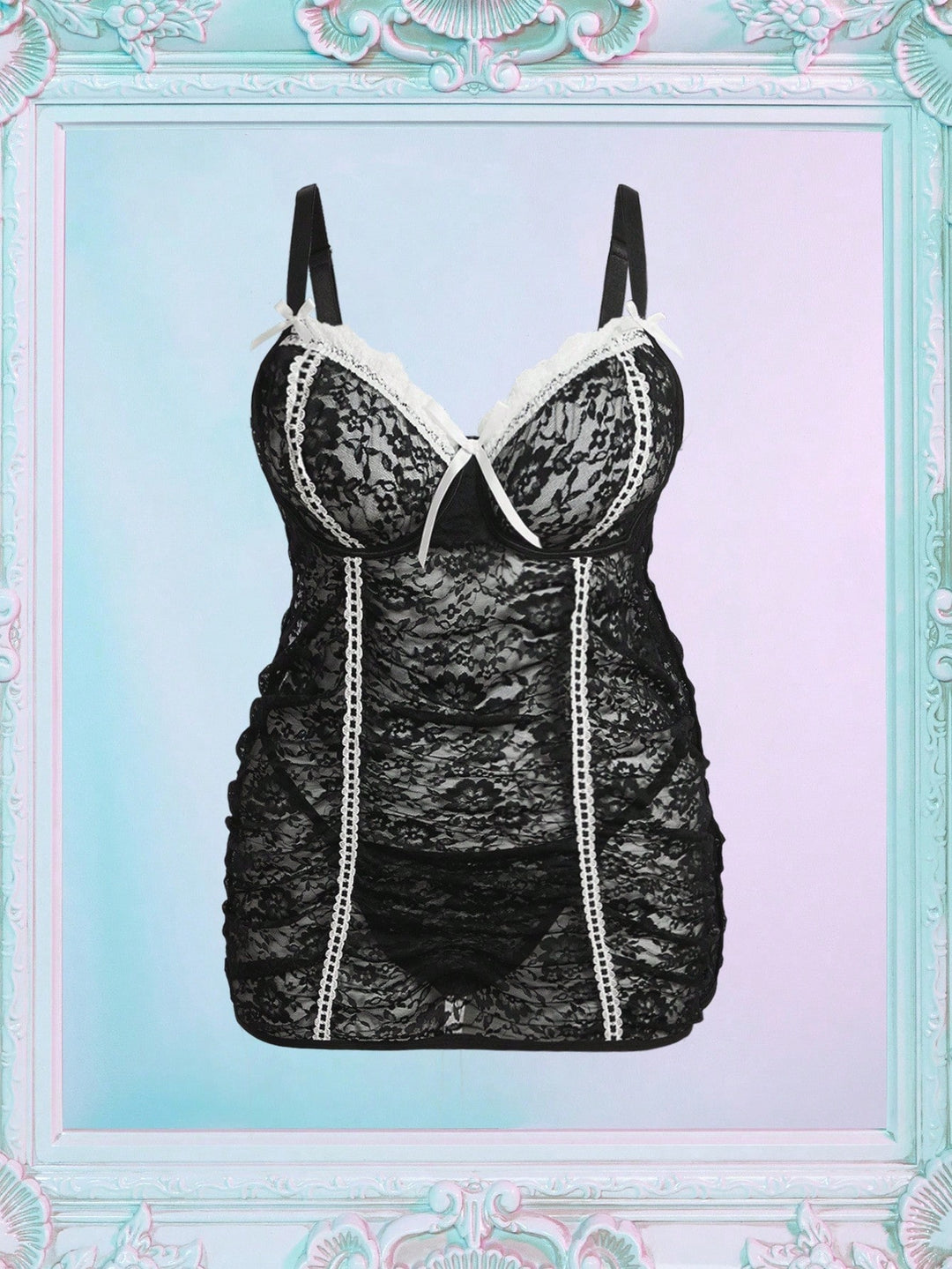 Set de lenjerie SHEIN, negru