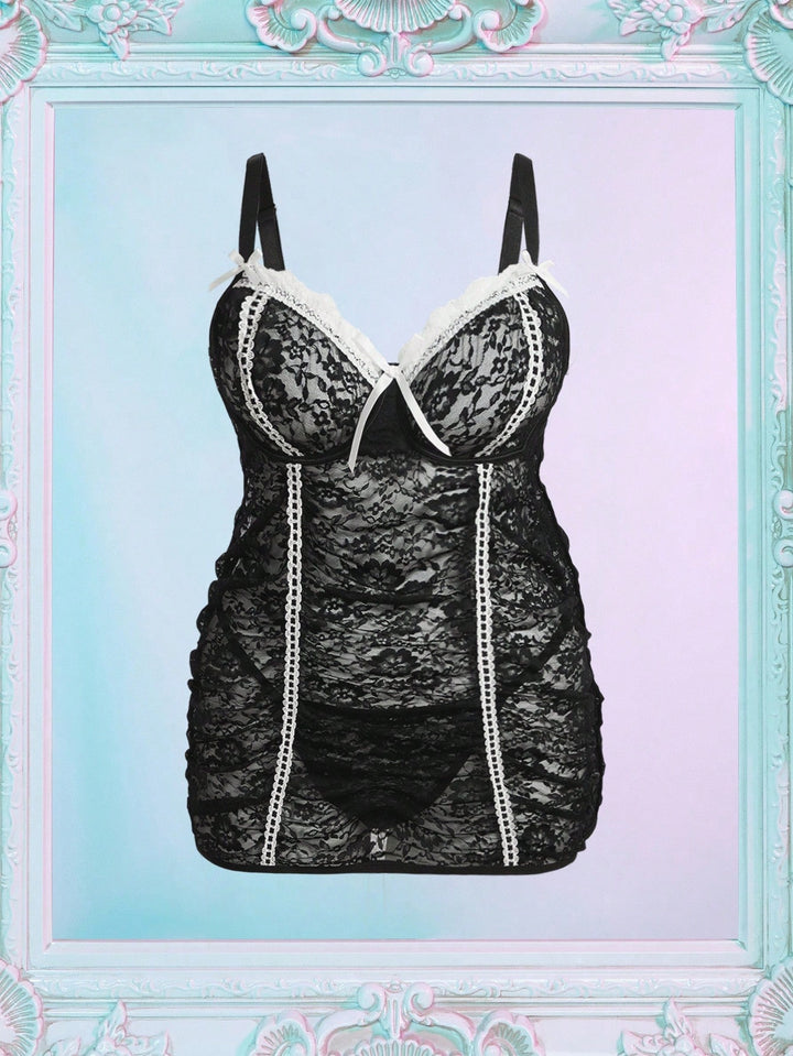 Set de lenjerie SHEIN, negru