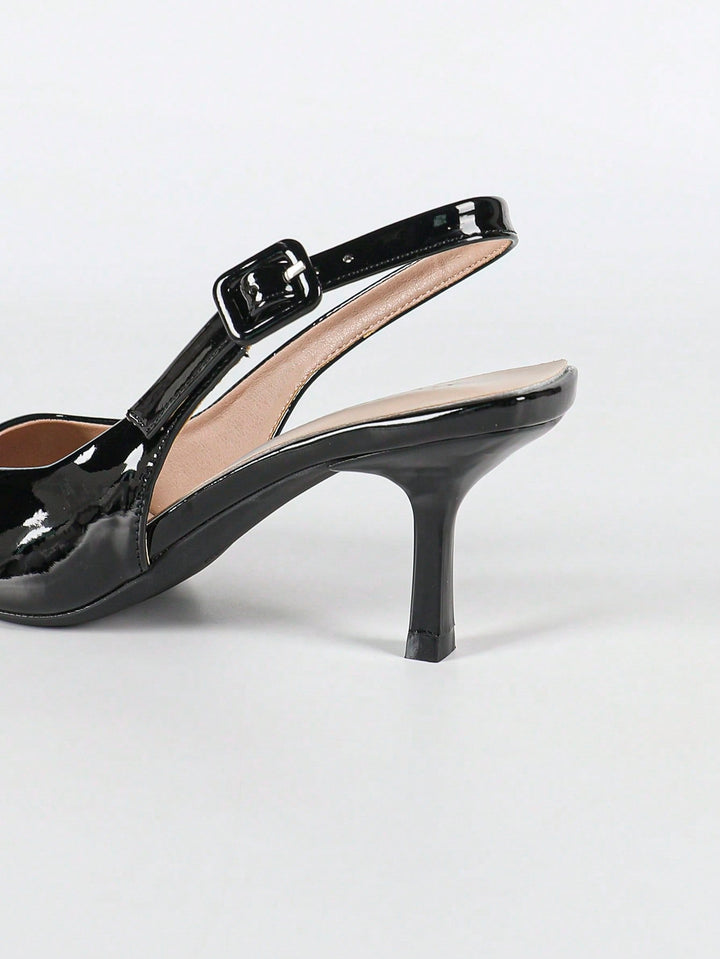 Pantofi cu toc SHEIN, negru