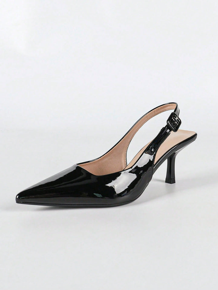 Pantofi cu toc SHEIN, negru