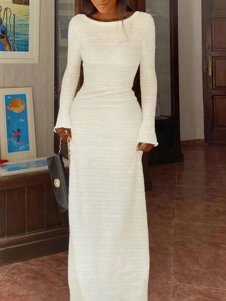 Rochie maxi SHEIN, bej