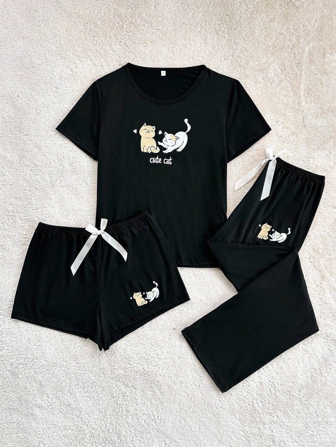 Pijama SHEIN, negru