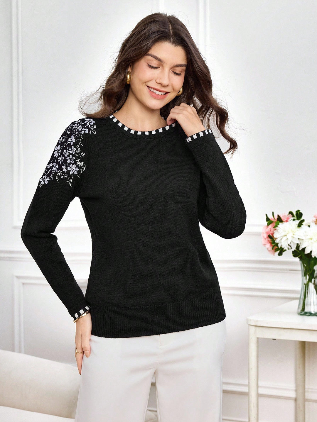 Pulover SHEIN, negru