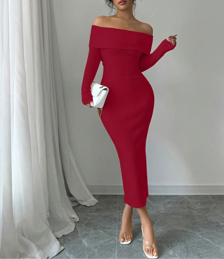 Rochie midi Shein, roșu