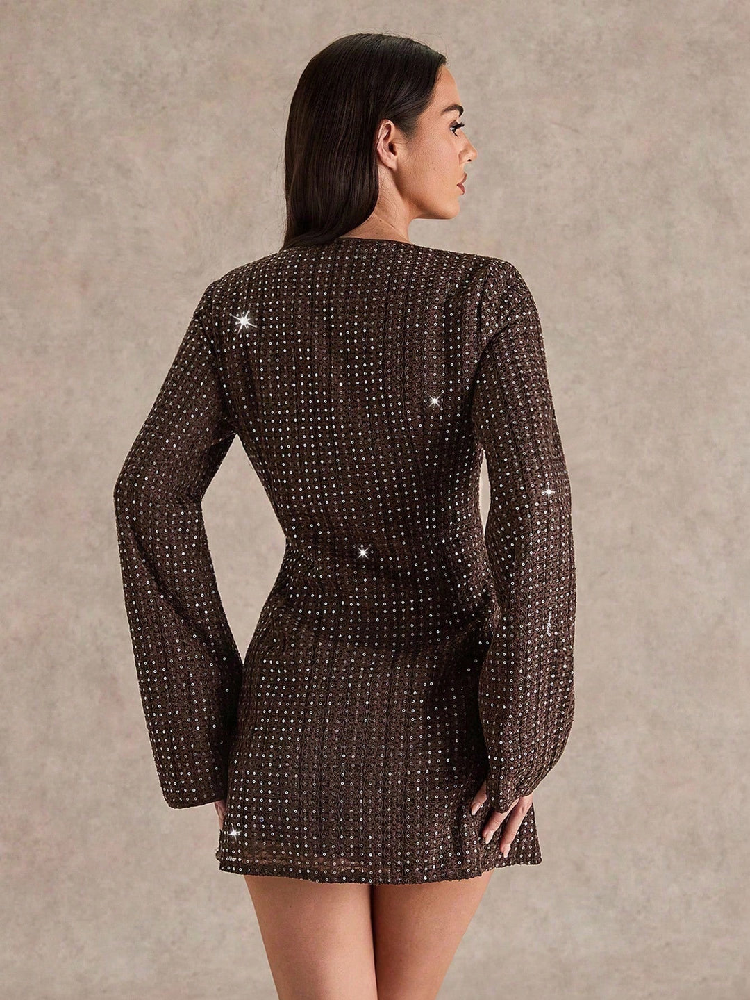 Rochie mini SHEIN, maro