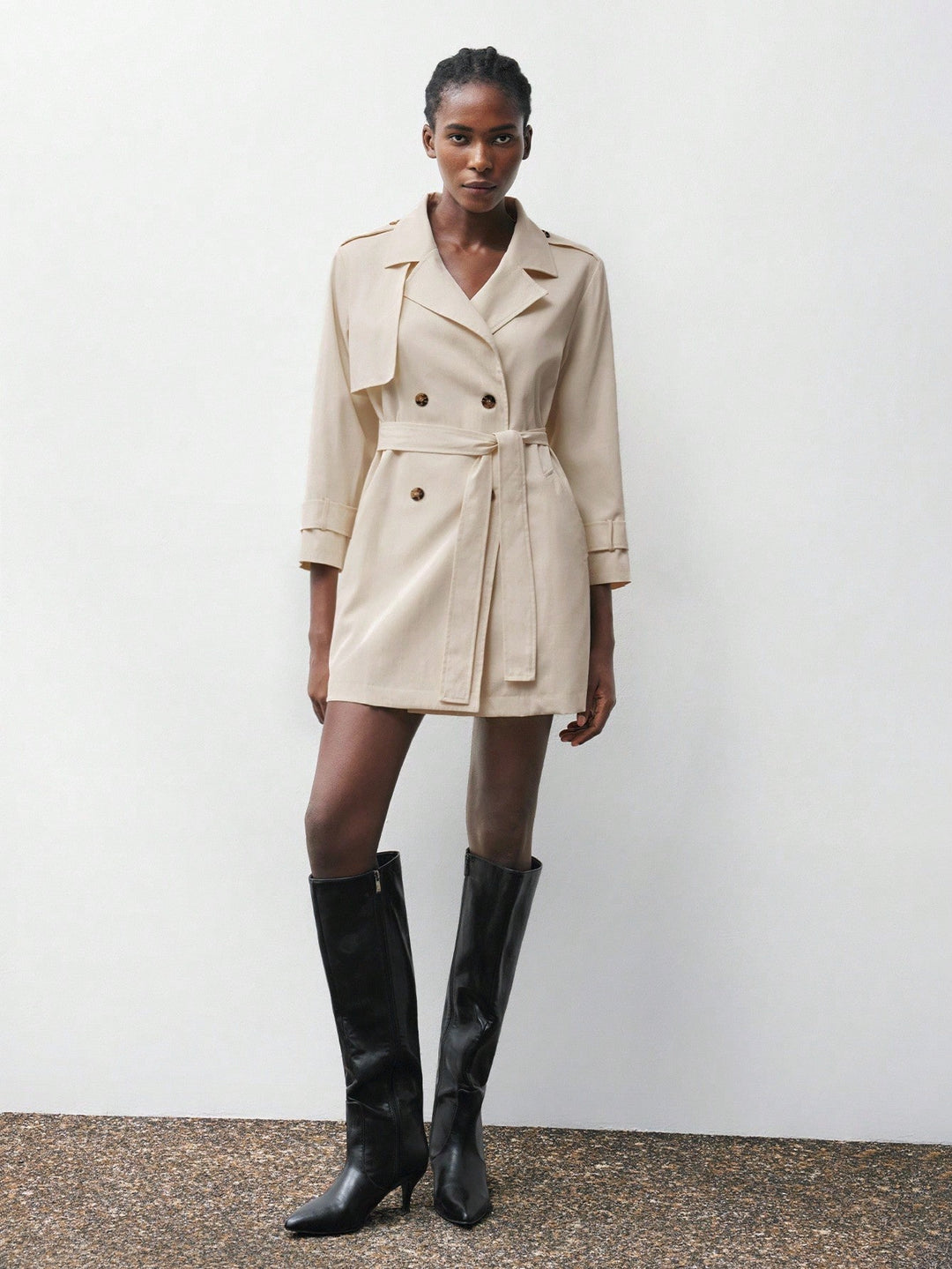 Trench SHEIN, kaki