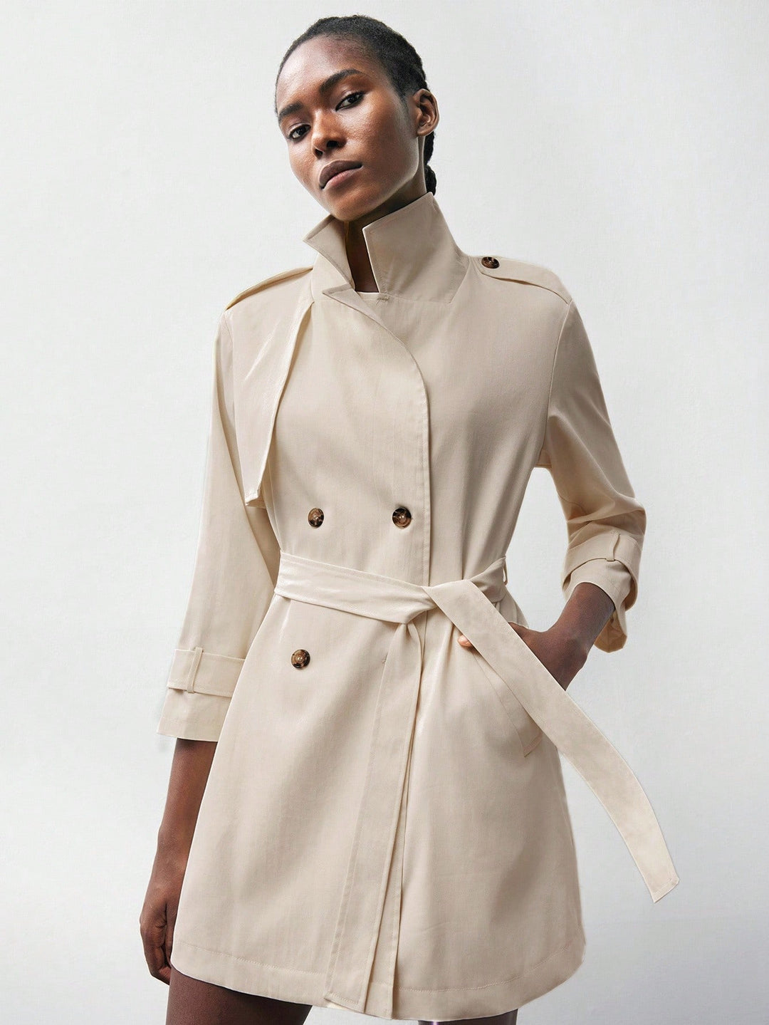 Trench SHEIN, kaki