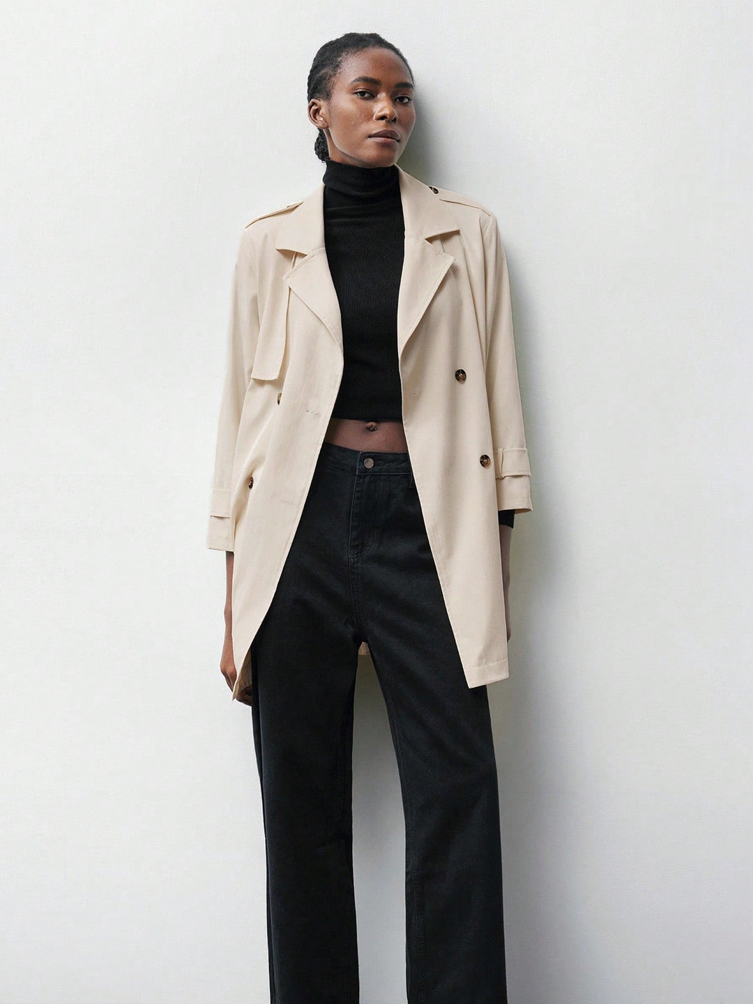 Trench SHEIN, kaki