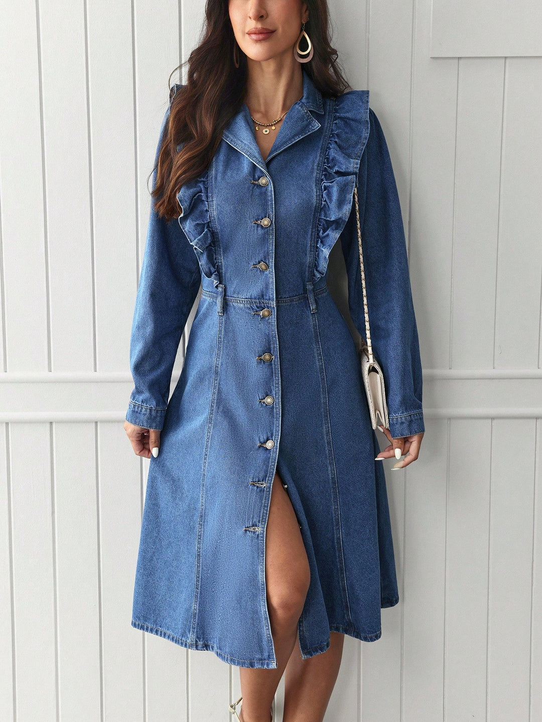 SHEIN kék farmerruha