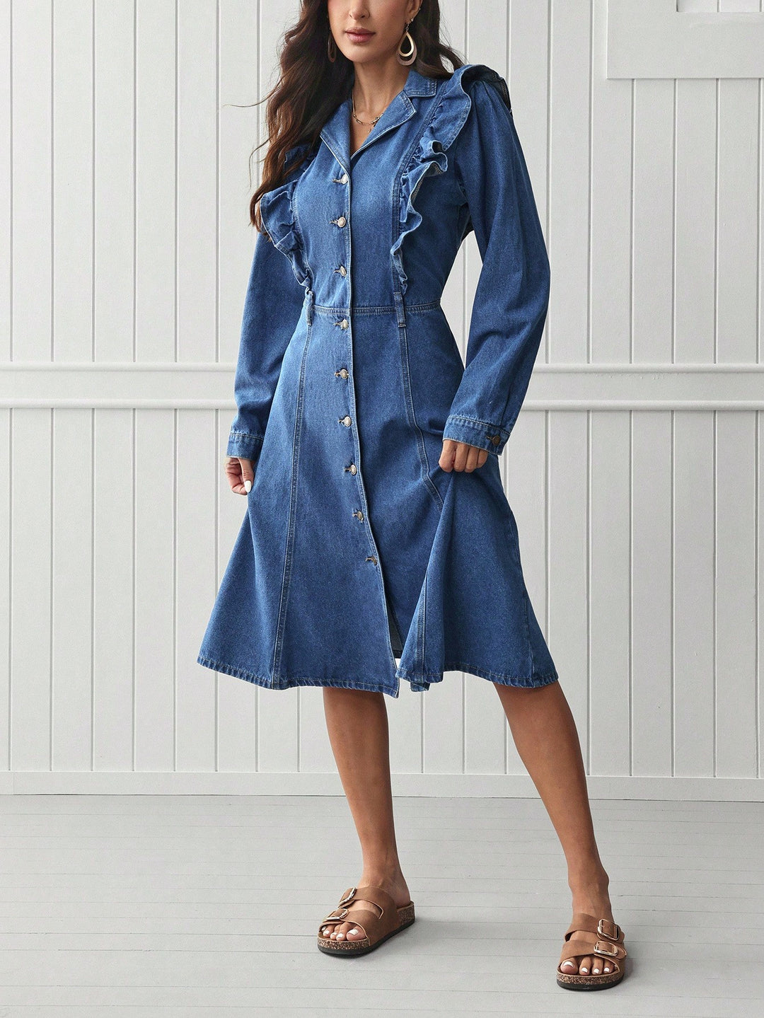 SHEIN kék farmerruha