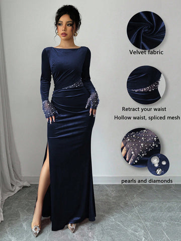Rochie de ocazie SHEIN, albastru