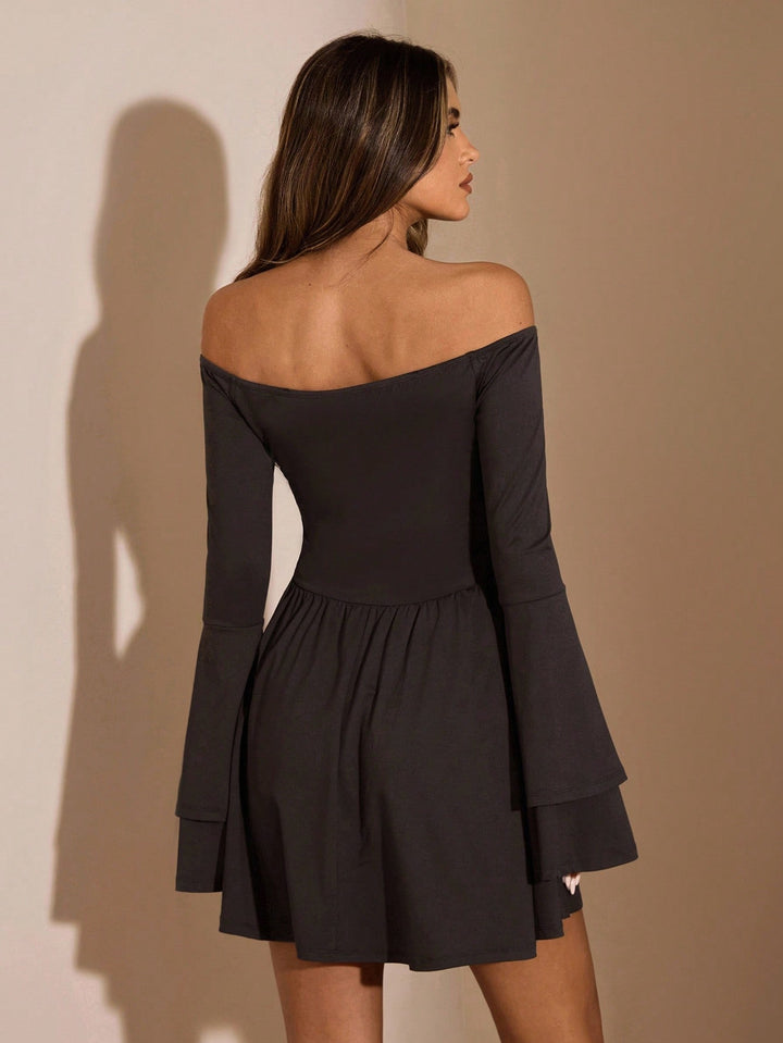 Rochie mini SHEIN, maro