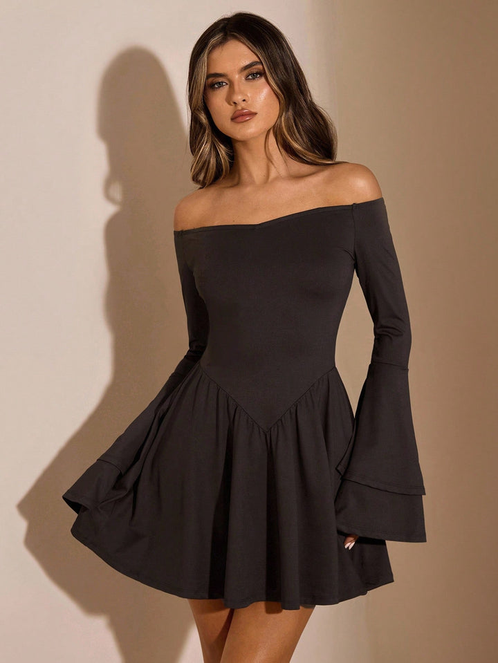 Rochie mini SHEIN, maro
