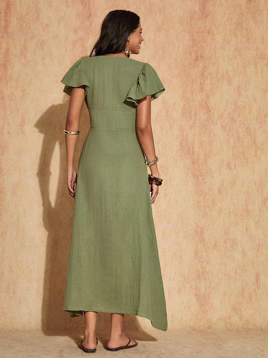 Rochie maxi SHEIN, verde