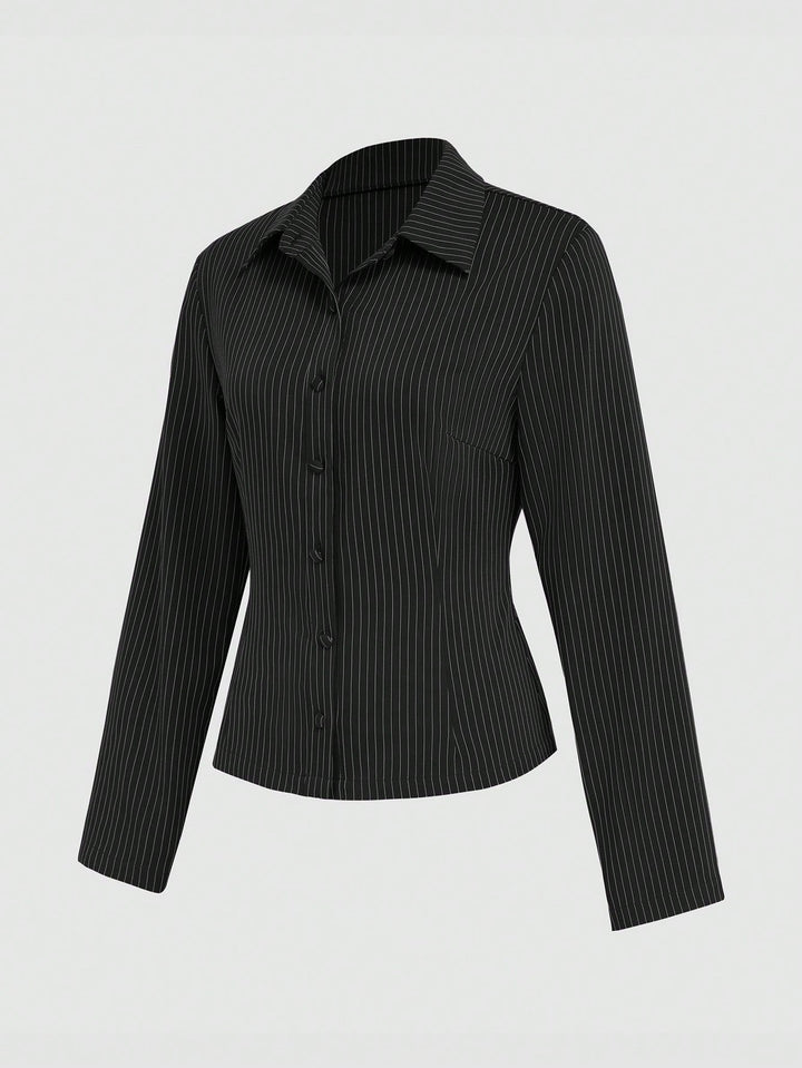 Cămașă casual SHEIN, negru