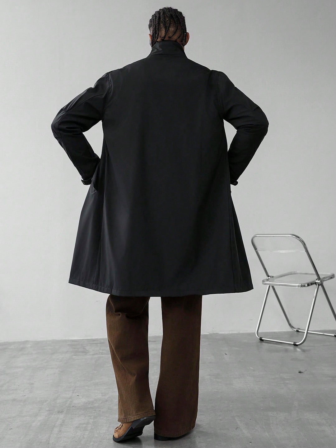 Trench SHEIN, negru