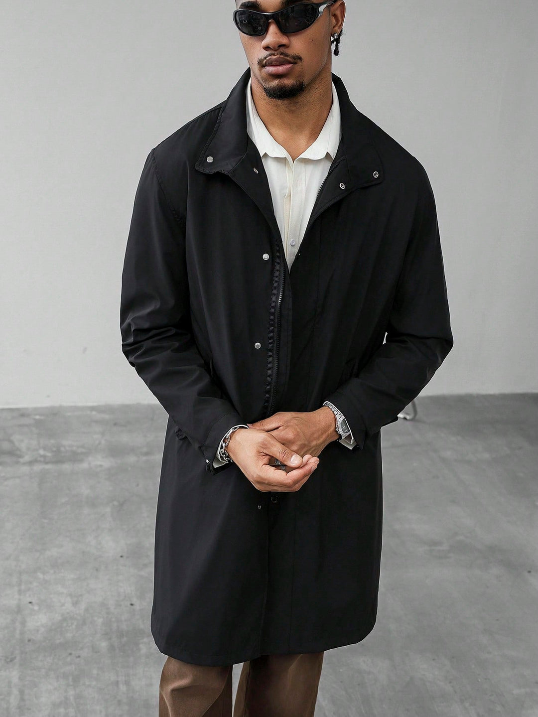 Trench SHEIN, negru