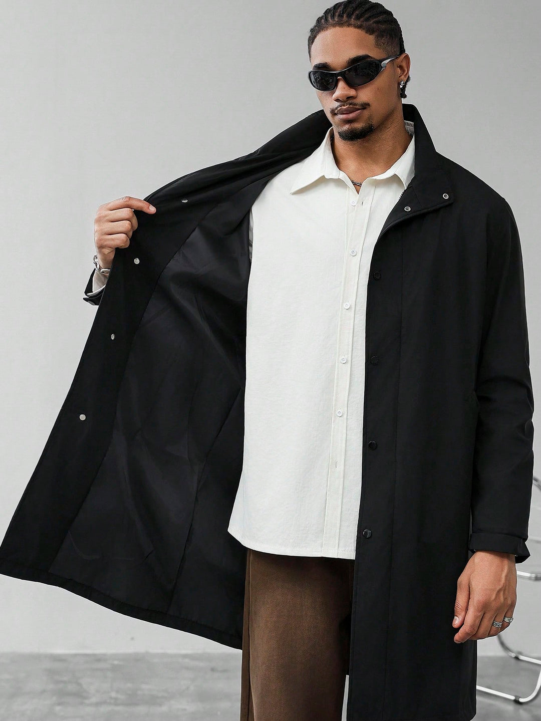 Trench SHEIN, negru