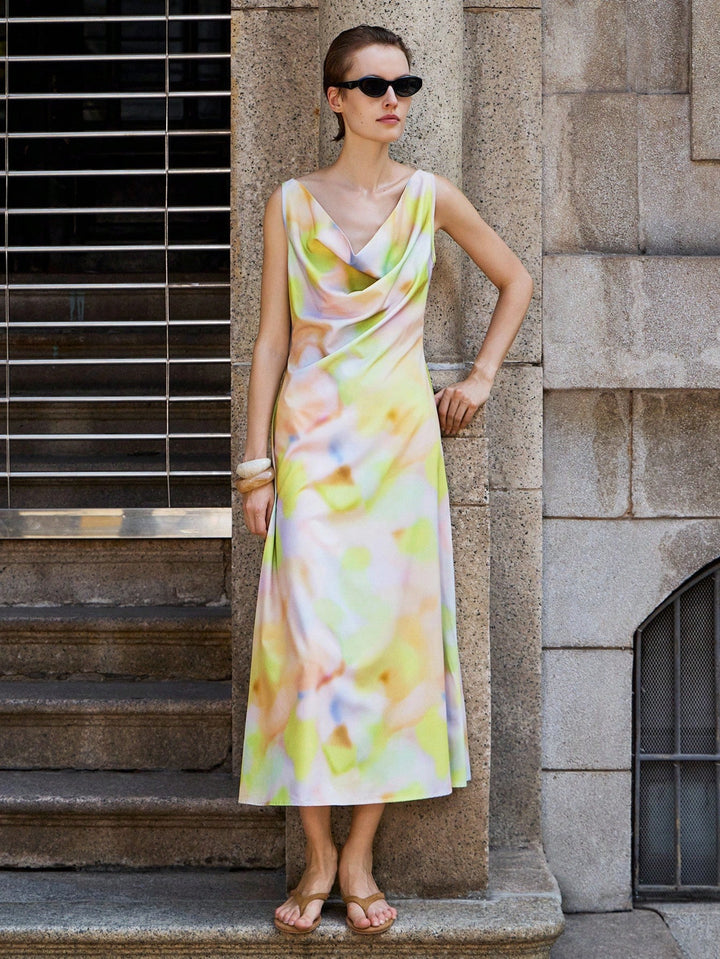 Rochie maxi SHEIN, mix culori