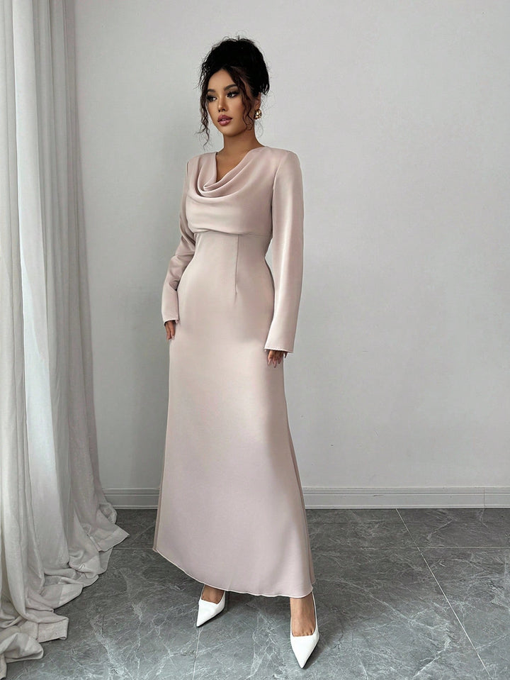 Rochie maxi SHEIN, auriu