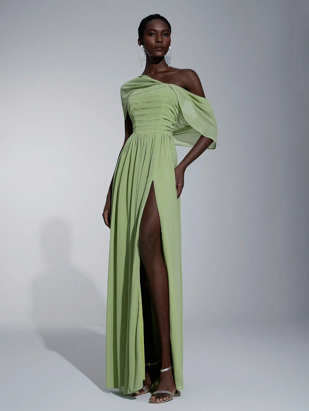 Rochie maxi SHEIN, verde