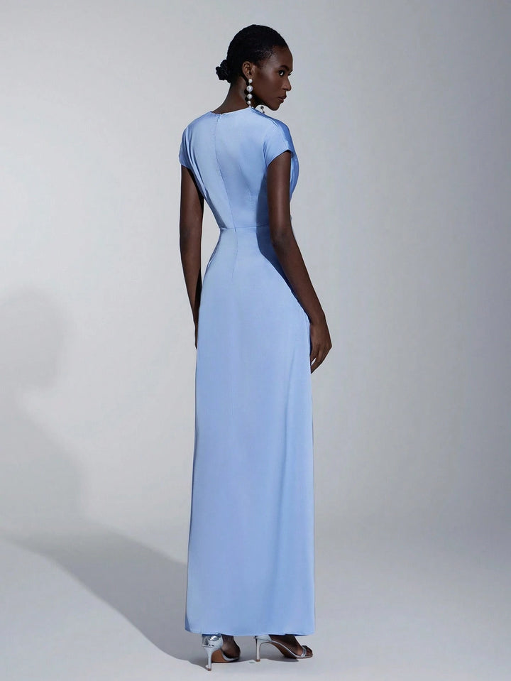 Shein maxi ruha, kék