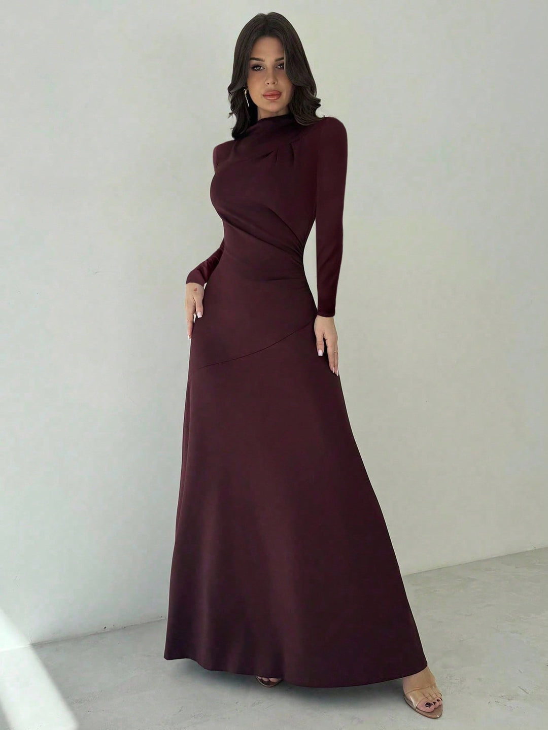 Rochie maxi SHEIN, vișiniu