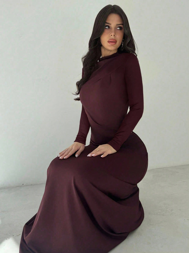 Rochie maxi SHEIN, vișiniu