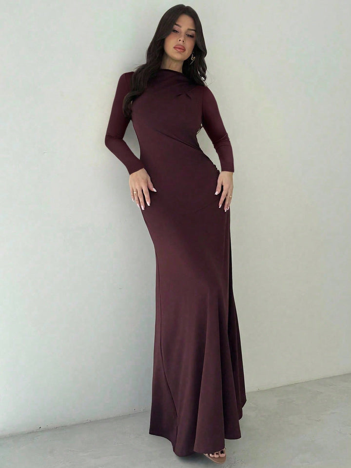 Rochie maxi SHEIN, vișiniu