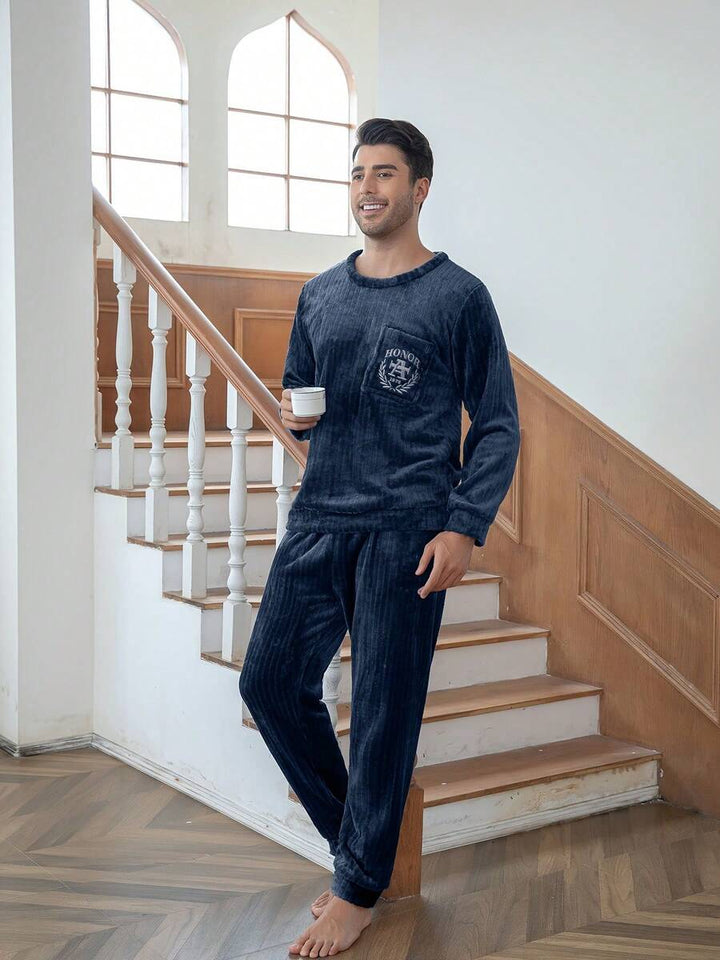 Compleu pijamale SHEIN, albastru