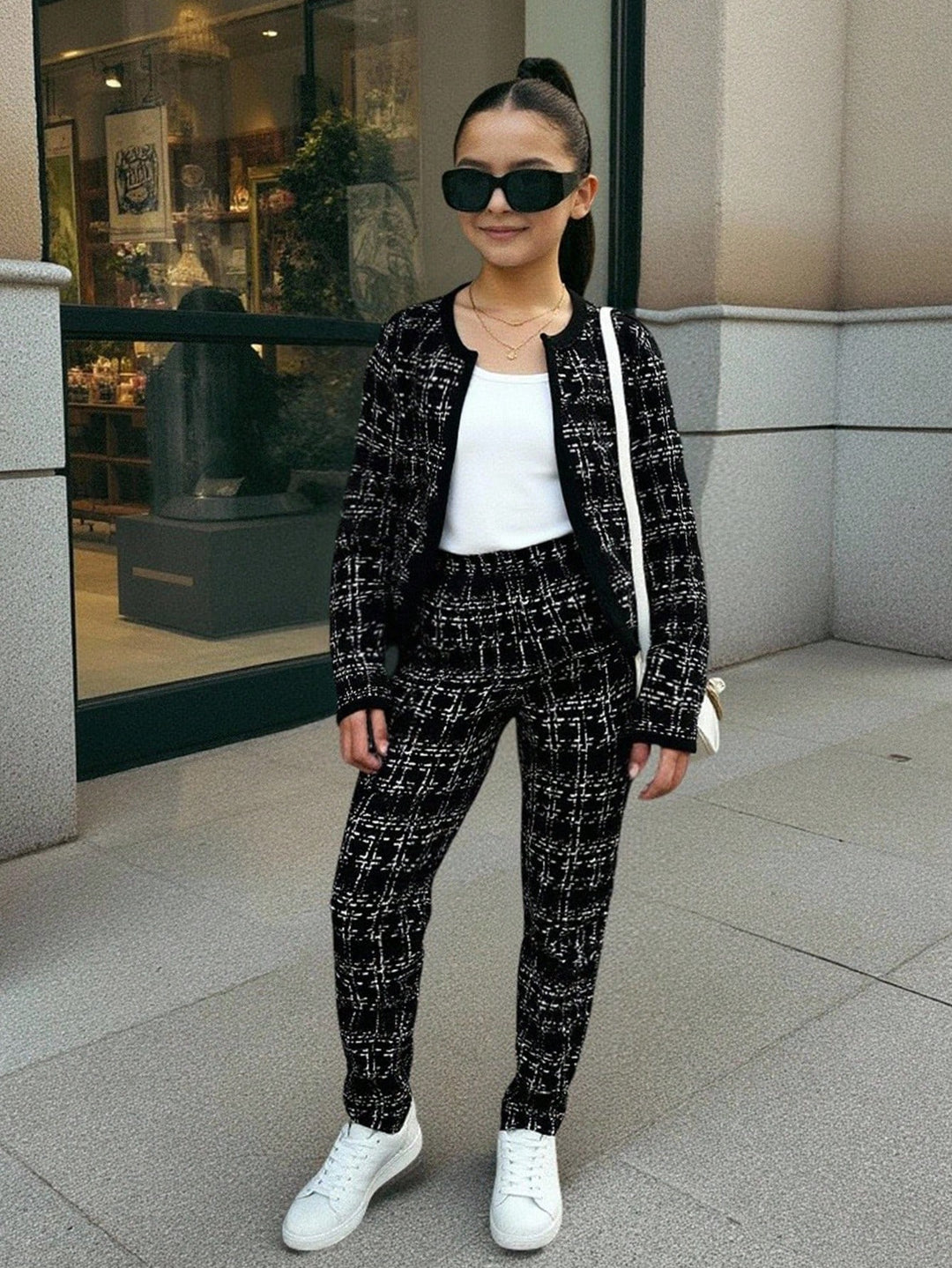 Costum două piese SHEIN, negru