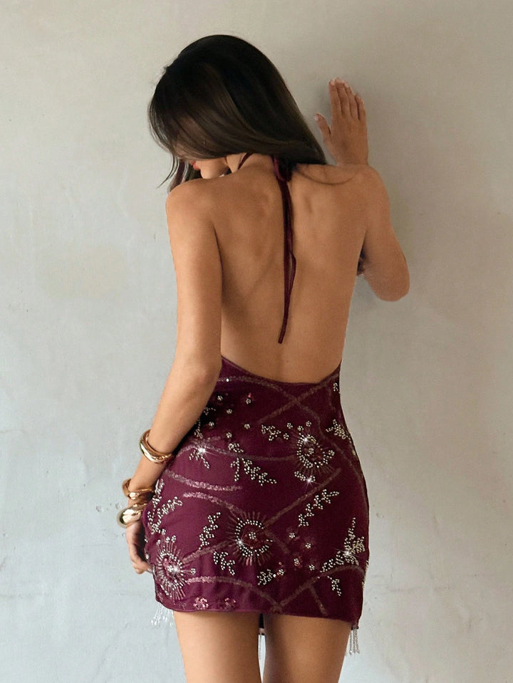 Rochie mini SHEIN, vișiniu
